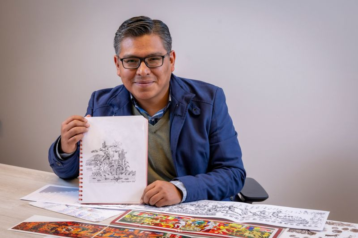  Futbol, mural de Carlos Badillo:  el gol de México que se pintó con pinceles