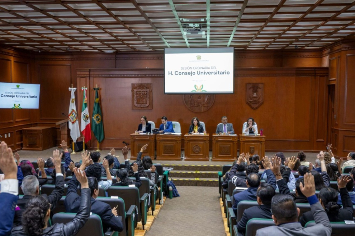 Consejo Universitario fortalece la democracia,  la transparencia y el bienestar de la comunidad de la UAEMéx