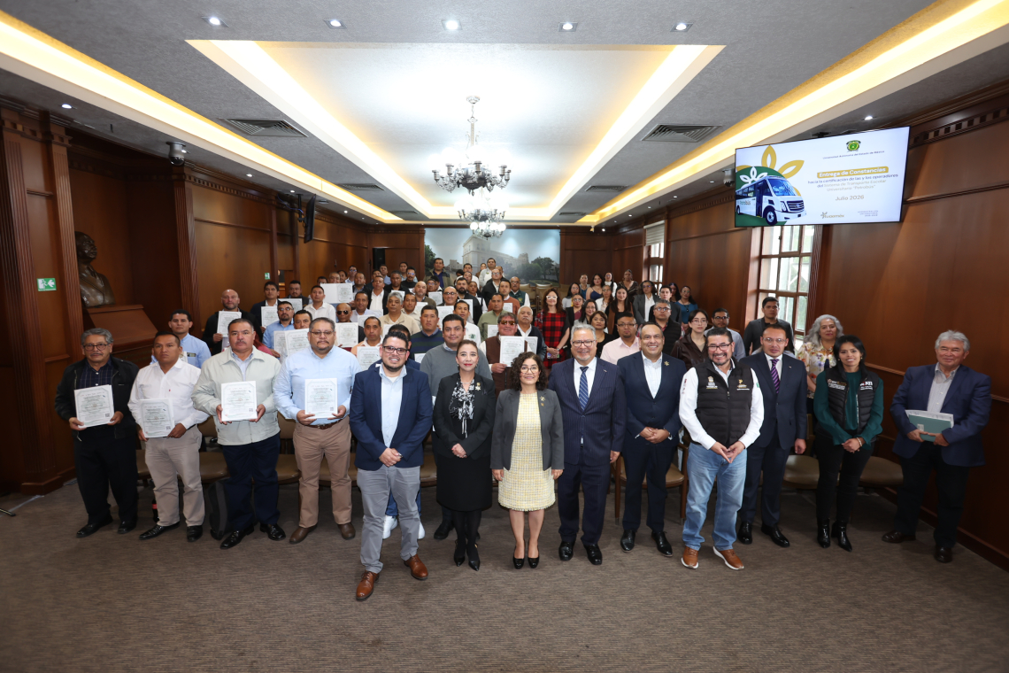 Fortalece UAEMéx la profesionalización  de operadoras y operadores del Potrobús