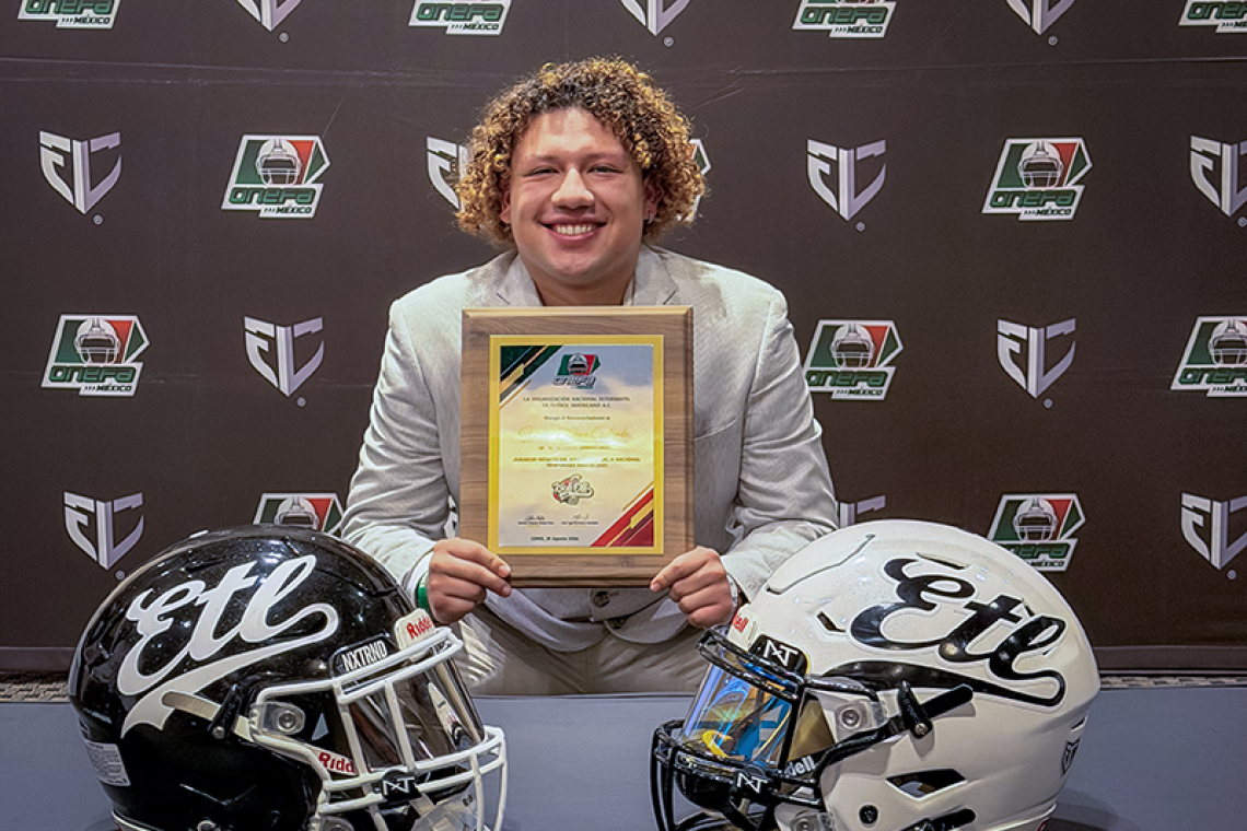 Diego Díaz, Novato del Año de la ONEFA,  orgullo de Potros Salvajes